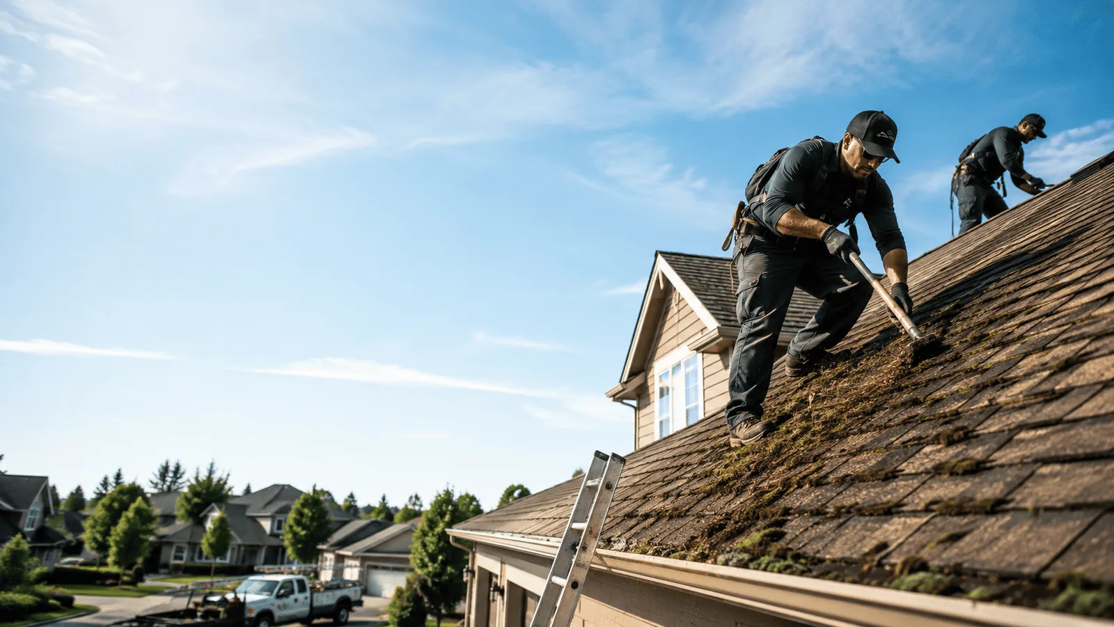 Roof Moss Removal in Shirland, IL near me
